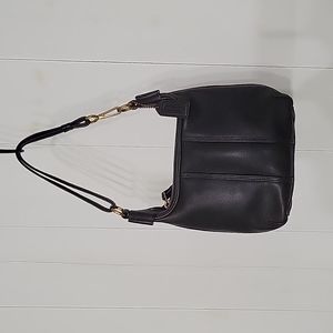 Small Black Leather Coach Bag